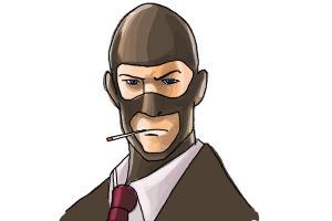 How to Draw The Spy from Team Fortress 2