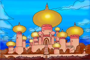 How to Draw The Sultan'S Palace from Aladdin