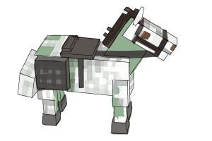 How to Draw The Undead Horse from Minecraft