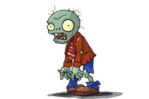 How to Draw a Zombie from Plants Vs. Zombies