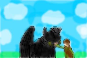 How to Draw Toothless And Hiccup