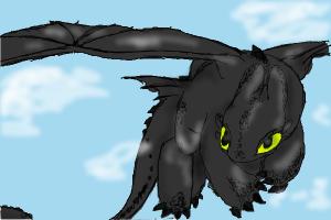 How to Draw Toothless from How to Train Your Dragon