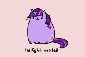 How to Draw Twilight Hairball from My Little Pusheen