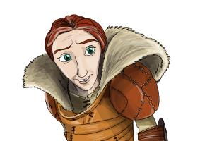 How to Draw Valka from How to Train Your Dragon 2