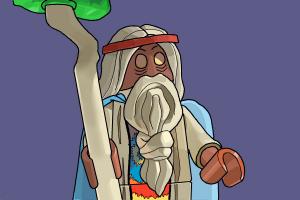 How to Draw Vitruvius from The Lego Movie