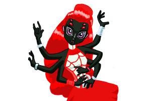 How to Draw Wydowna Spider, Webarella from Monster High