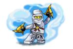 How to Draw Zane, Ice Ninja from Ninjago