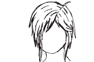 How to Sketch:Short Anime Female Hair