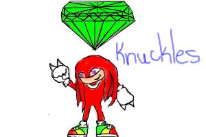 Knuckles And The Chaos Emerald