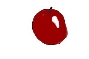 really bad, simple apple