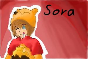 Sora And Hes Winni Pooh Cosplay