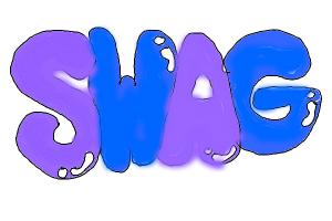 The Word Swag In Bubble Letters