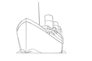 How To Draw The Titanic Drawingnow