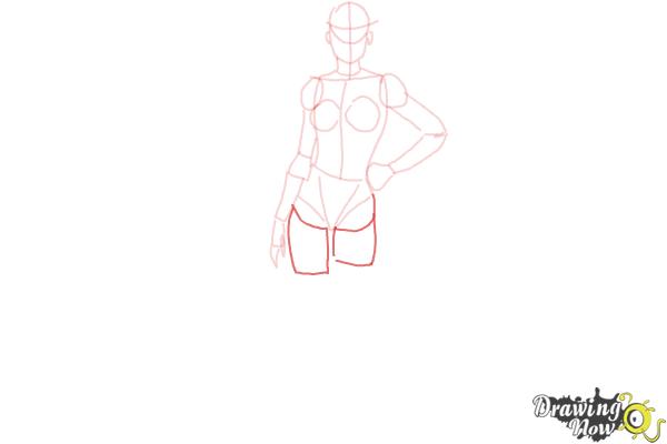 How to Draw Female Body - Step 10