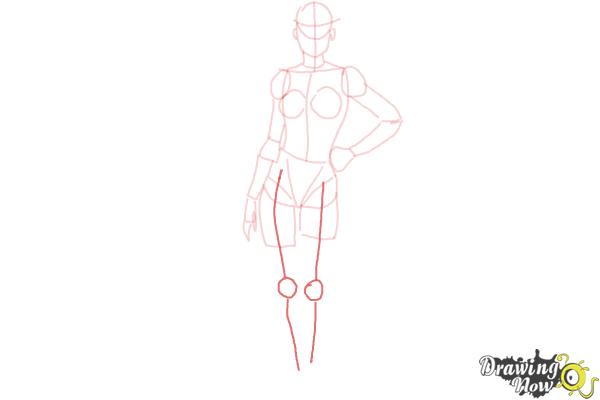 How to Draw Female Body - Step 11