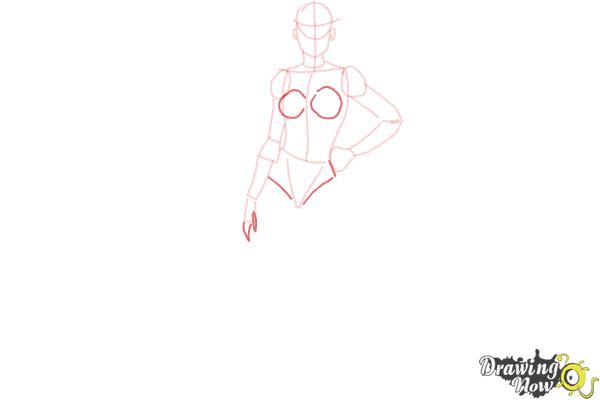 How to Draw Female Body - Step 9