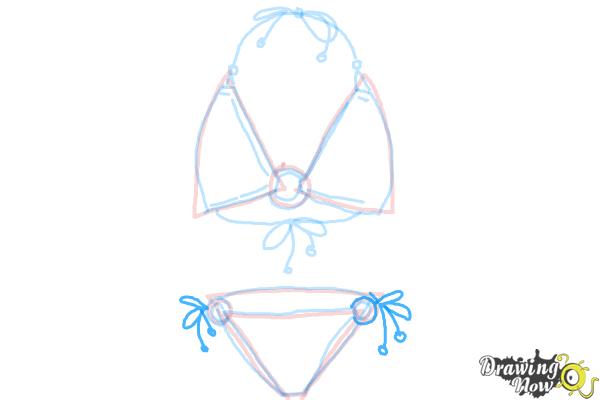 How to Draw a Bikini - Step 10