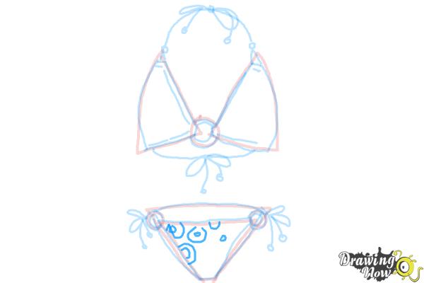 How to Draw a Bikini - Step 11