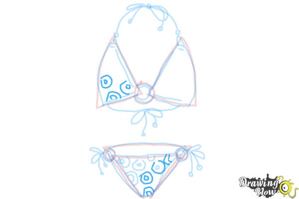 How to Draw a Bikini - Step 12