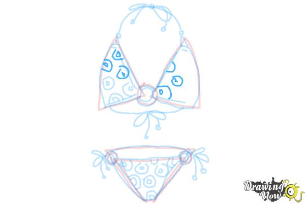How to Draw a Bikini - Step 13