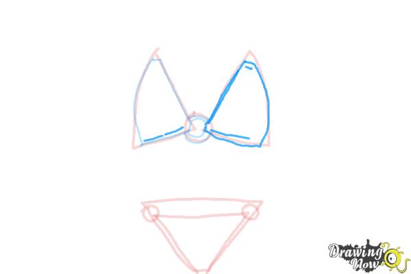 How to Draw a Bikini - Step 5