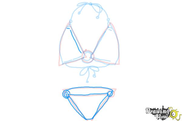 How to Draw a Bikini - Step 9