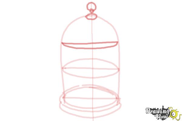 How to Draw a Bird Cage - Step 5