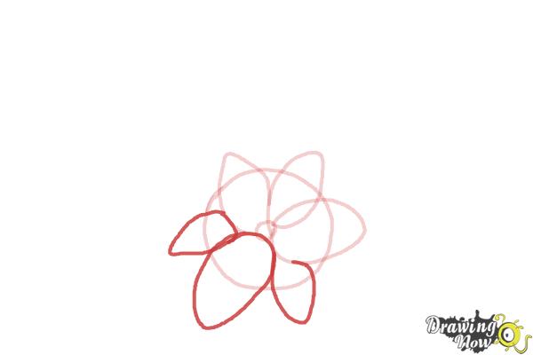 How to Draw a Beautiful Flower - Step 3 How to Draw a Beautiful Flower - Step 3