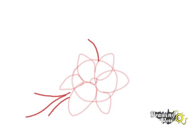 How to Draw a Beautiful Flower - Step 4 How to Draw a Beautiful Flower - Step 4