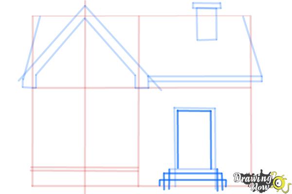 How to Draw a Big House - Step 8