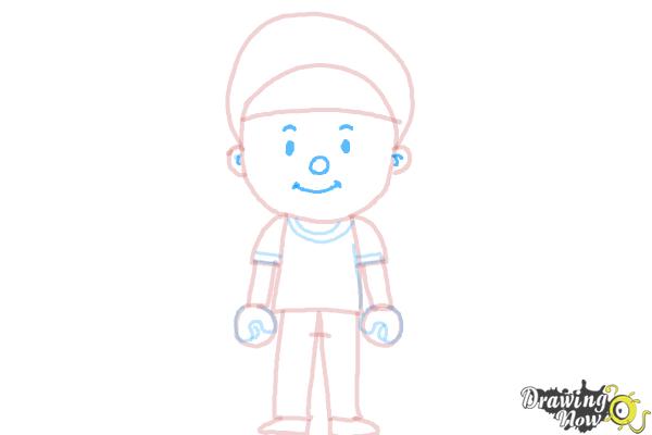 How to Draw a Little Boy - Step 10