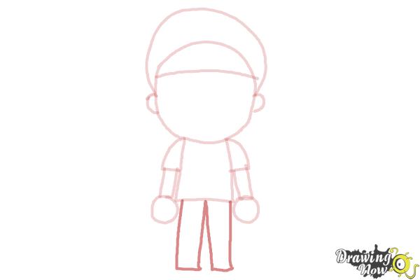 How to Draw a Little Boy - Step 6