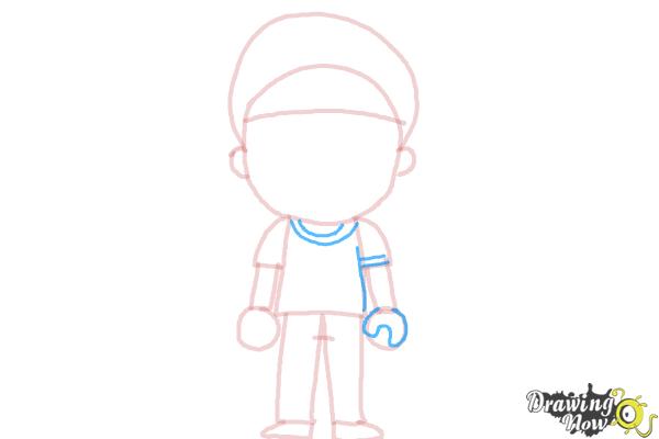 How to Draw a Little Boy - Step 8