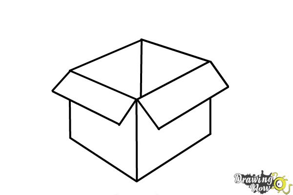 How to draw a box  Easy drawings 