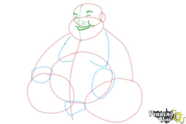 How to Draw Buddha - Step 7