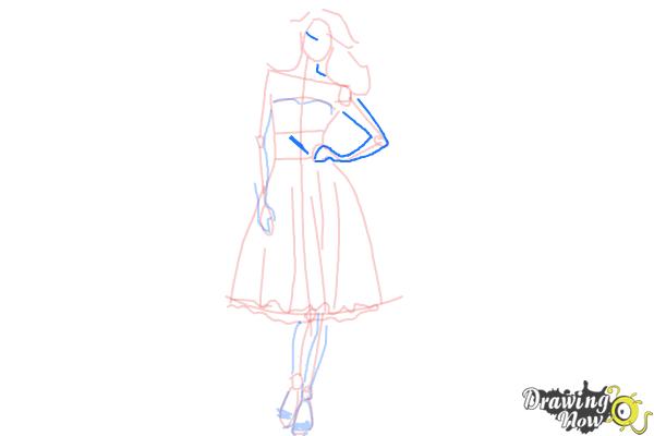 How to Draw Fashion Clothes - Step 12