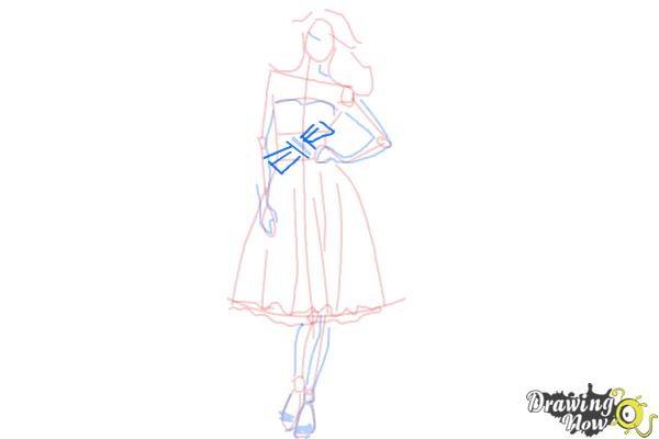 How to Draw Fashion Clothes - Step 13