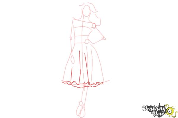 How to Draw Fashion Clothes - Step 9