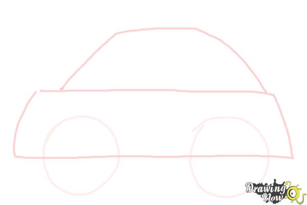 How to Draw a Simple Car - Step 2