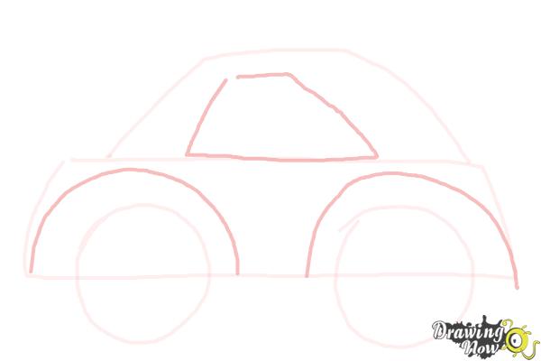 How to Draw a Simple Car - Step 3