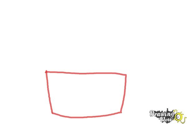 How to Draw a Cute Cupcake - Step 1 How to Draw a Cute Cupcake - Step 1