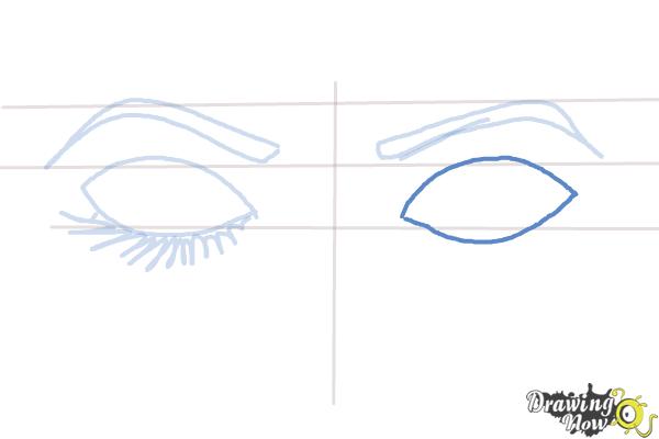 How to Draw Closed Eyes - Step 5