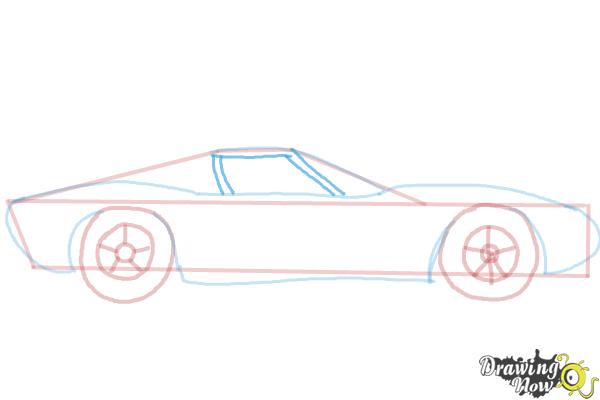 How to Draw a Sports Car - Step 6