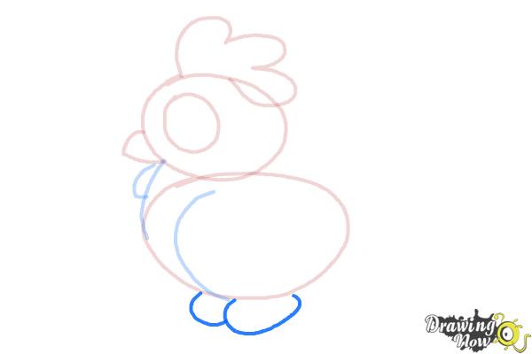 How to Draw a Chicken For Kids - Step 6