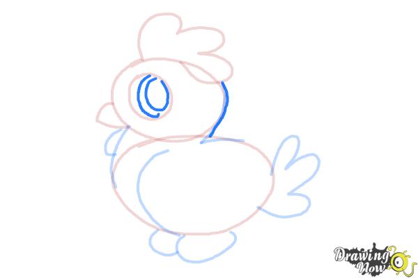 How to Draw a Chicken For Kids - Step 8