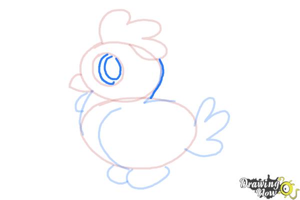 How to Draw a Chicken For Kids - Step 8 How to Draw a Chicken For Kids - Step 8