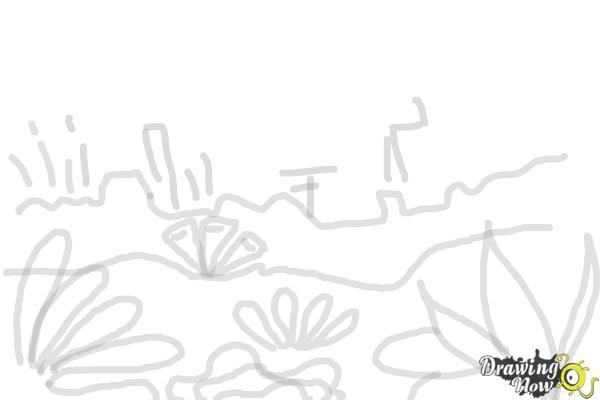 How to Draw a Coral Reef - Step 7