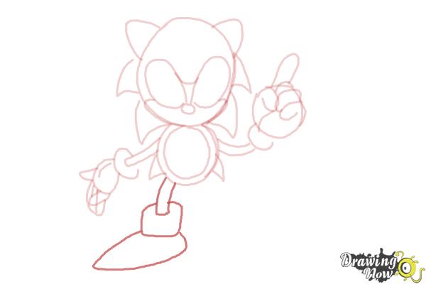 How to Draw Classic Sonic - DrawingNow