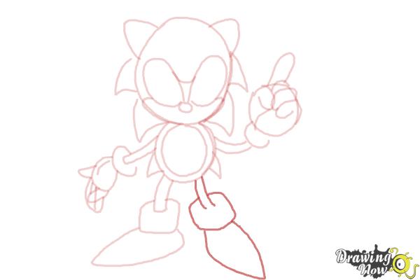 How to Draw Classic Sonic - DrawingNow