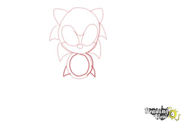 How to Draw Classic Sonic - Step 6